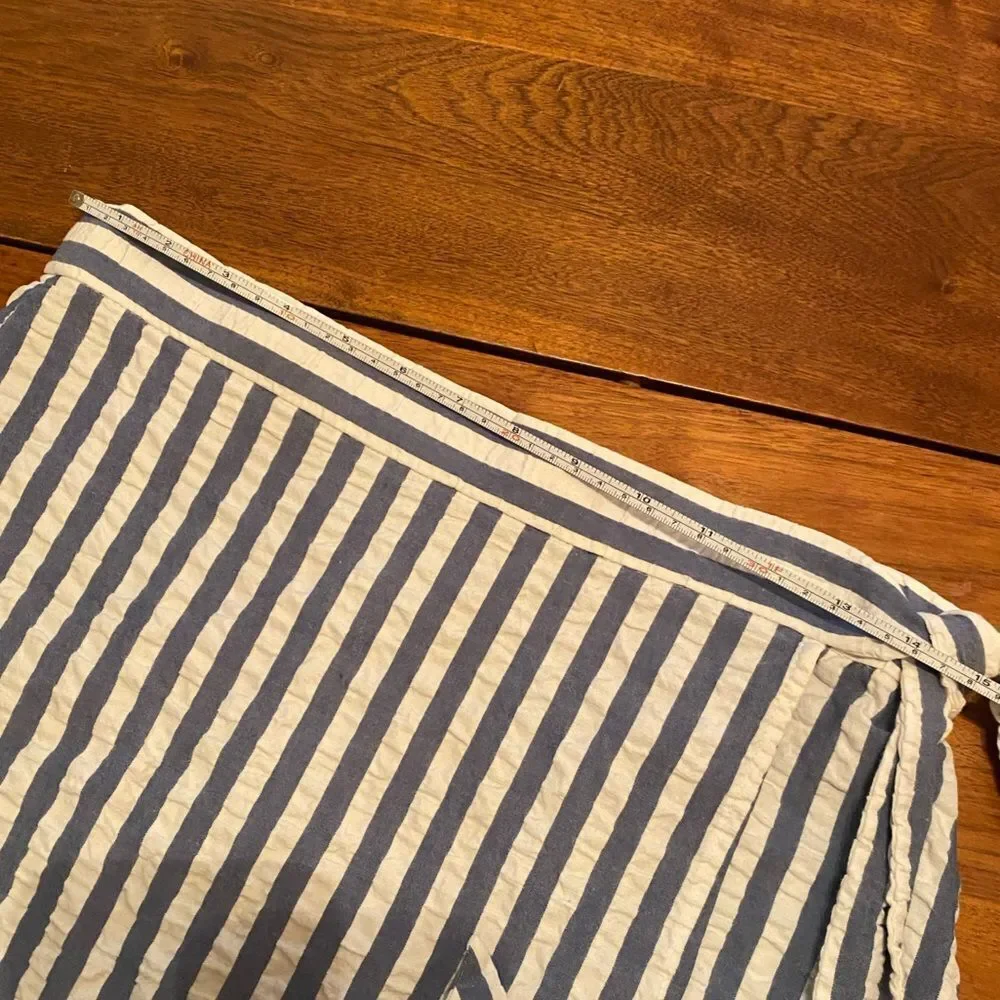 J Crew Striped Blue and White Women's Skirt Size 4